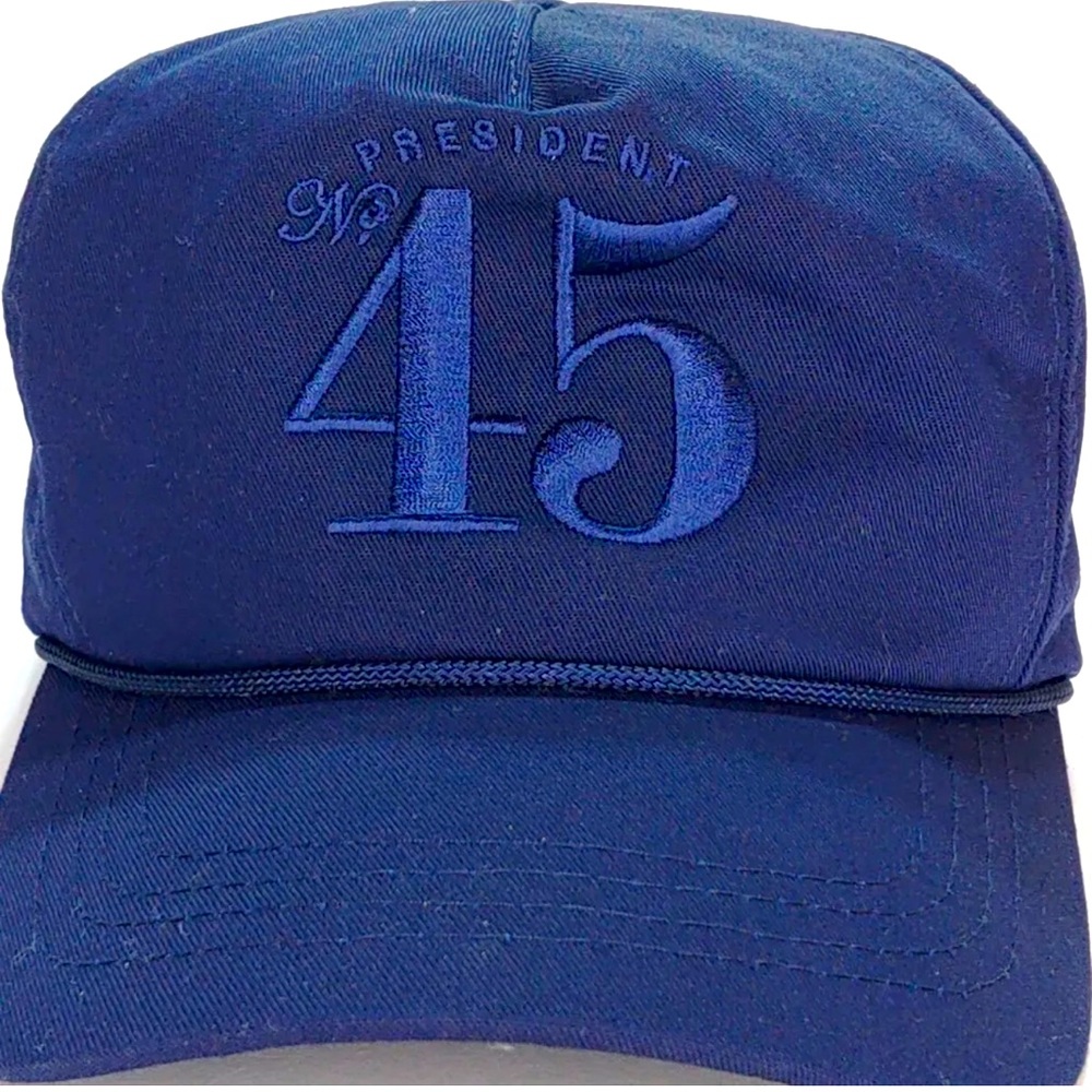 Donald Trump Official President 45 Hat Blue SnapBack Cap Flag Cali-Fame Campaign